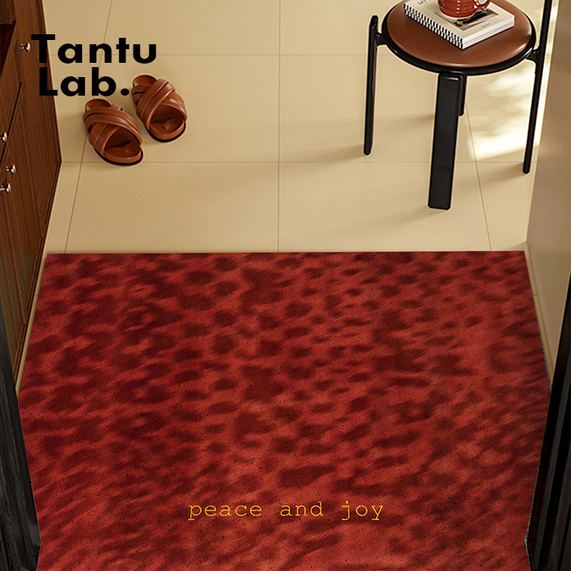 高级感入户门地垫红色丝圈进门脚垫玄关防滑耐磨耐脏除尘蹭土家用,淘宝优惠券,粉丝福利购,淘宝优惠卷