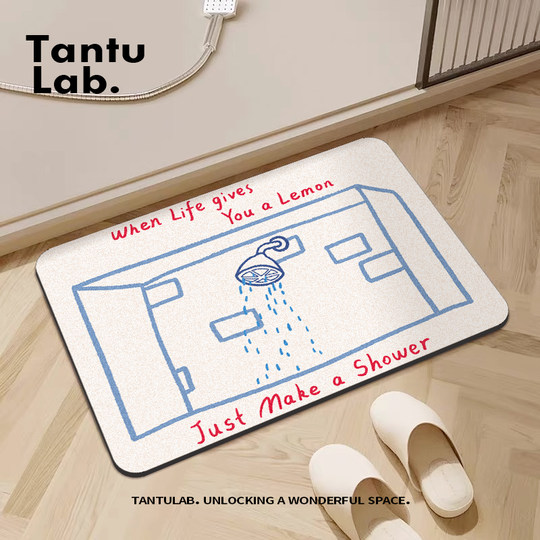 浴室地垫硅藻泥吸水防滑垫卫生间门口脚垫子厕所地毯门垫淋浴房垫