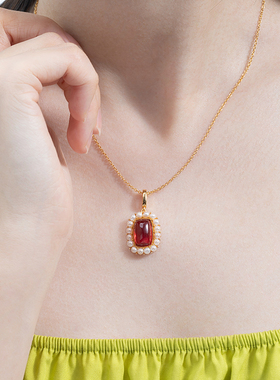 jcj珠宝项链18k黄金女