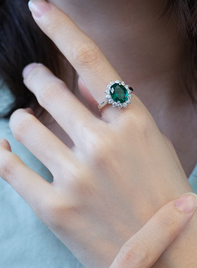 jcj时装珠宝琉璃石椭圆戒指