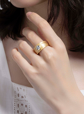 JCJ时装珠宝女锆石简约戒指