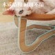Cat hammock hanging basket folding pet camp bed off the ground wooden stable removable and washable rattan cat nest usable in all seasons