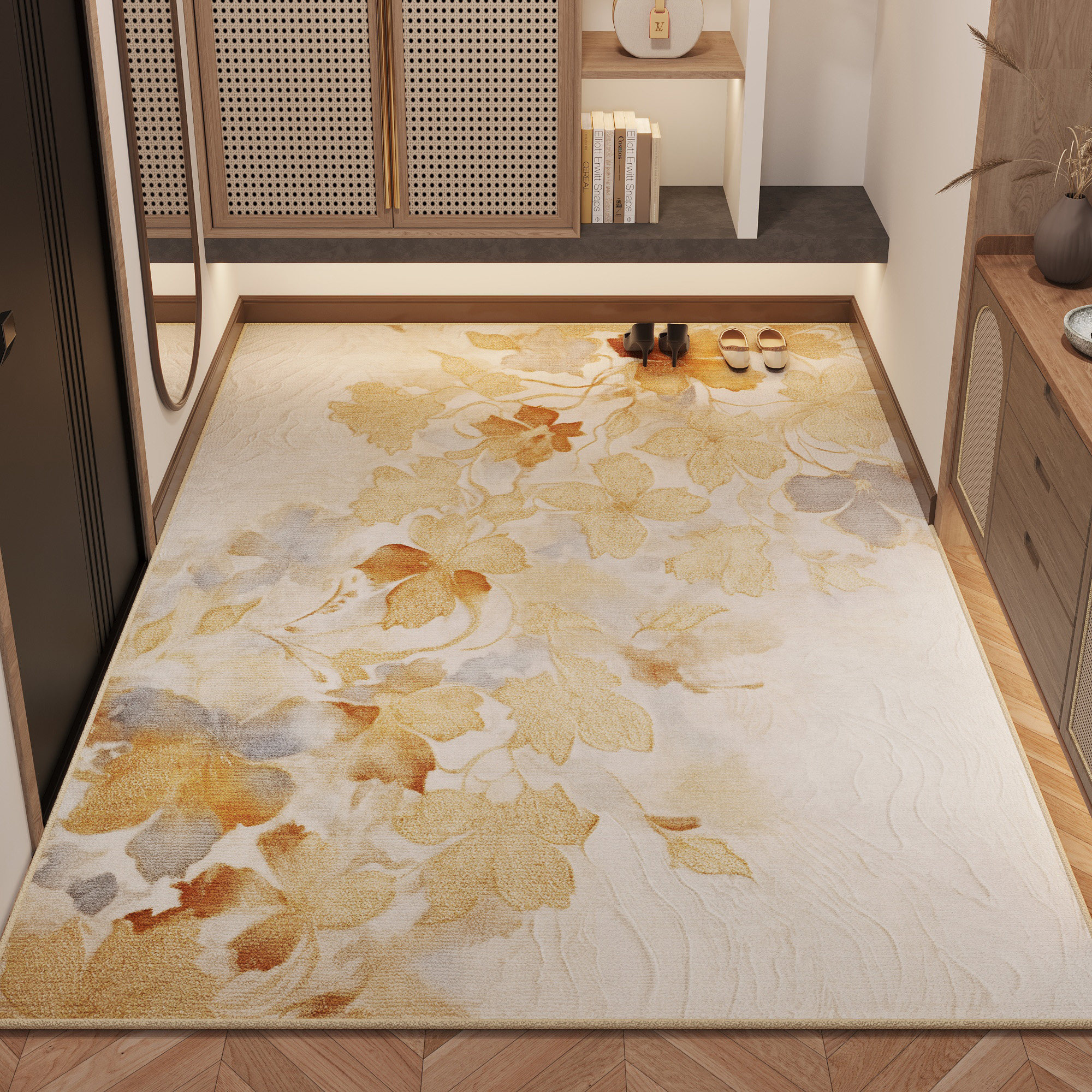 地垫入户门进门地毯门口家用门垫防滑客厅轻奢高级玄关脚垫可裁剪,淘宝优惠券,粉丝福利购,淘宝优惠卷