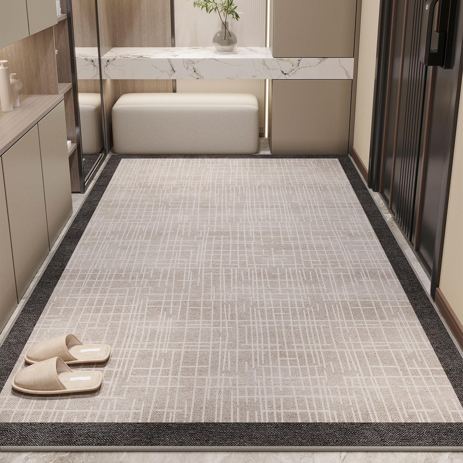 入户门地垫高级轻奢玄关门口进门门垫家用防滑脚垫地毯可裁剪垫子,淘宝优惠券,粉丝福利购,淘宝优惠卷