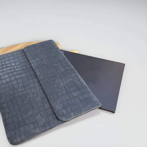 MacBook内胆包pro14寸皮革适用苹果air13防摔保护套简约华为笔记本电脑包女 - 图3