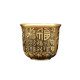 Thickened brass lotus three-liang cup white wine cup Zen style