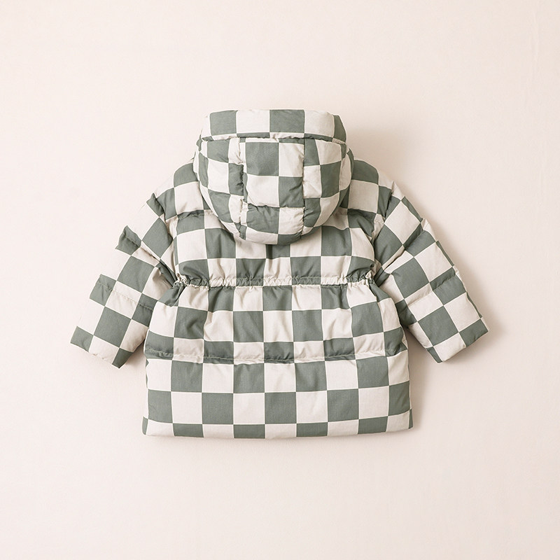 宝宝羽绒服中长款加厚冬季新款男童小童儿童羽绒服格子22919,淘宝优惠券,粉丝福利购,淘宝优惠卷