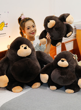 卡通大猩猩毛绒玩具儿童网红玩偶套圈兑换娃娃猴子家居摆件纪念品