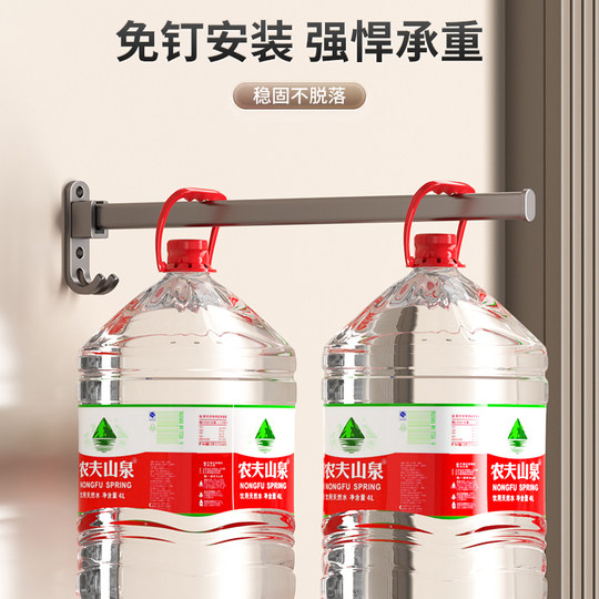 衣架收纳神器阳台置物架家用挂衣伸缩墙上壁挂免打孔多功能挂架钩