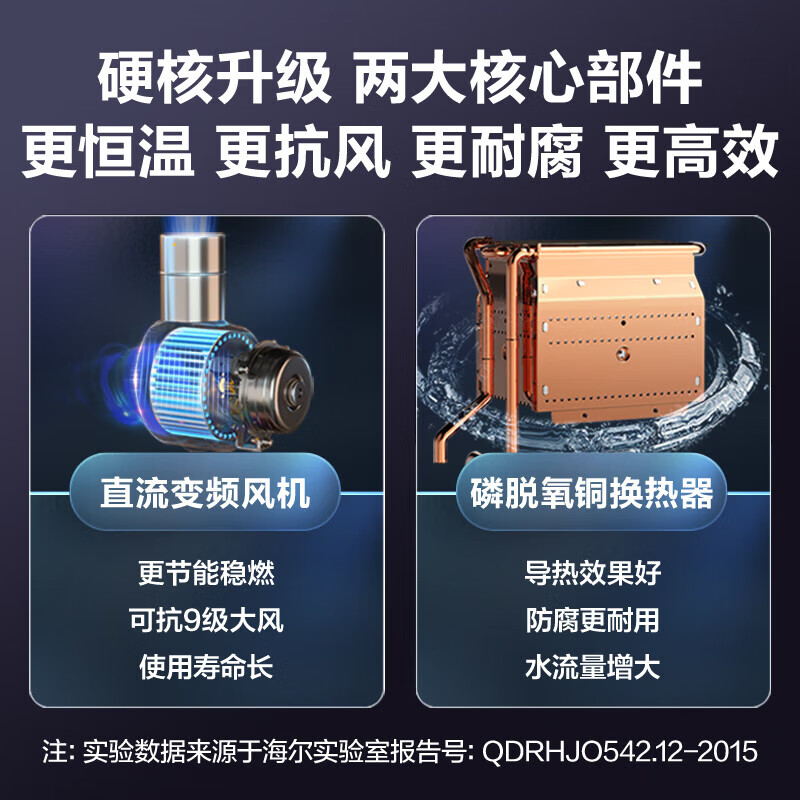 海尔燃气热水器ECO节能WIFI操控厨房家用防风防冻智能恒温洗澡WG3