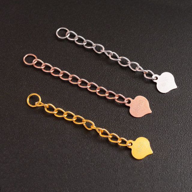 Yuyao 18k gold extended extension chain accessories
