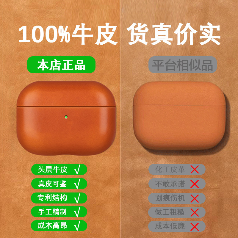 2025新款AirPodsPro3保护套Trogonic特酷客适用苹果pro2保护套airpods4真皮男生高级防摔壳皮革耳机壳Pro三代,淘宝优惠券,粉丝福利购,淘宝优惠卷