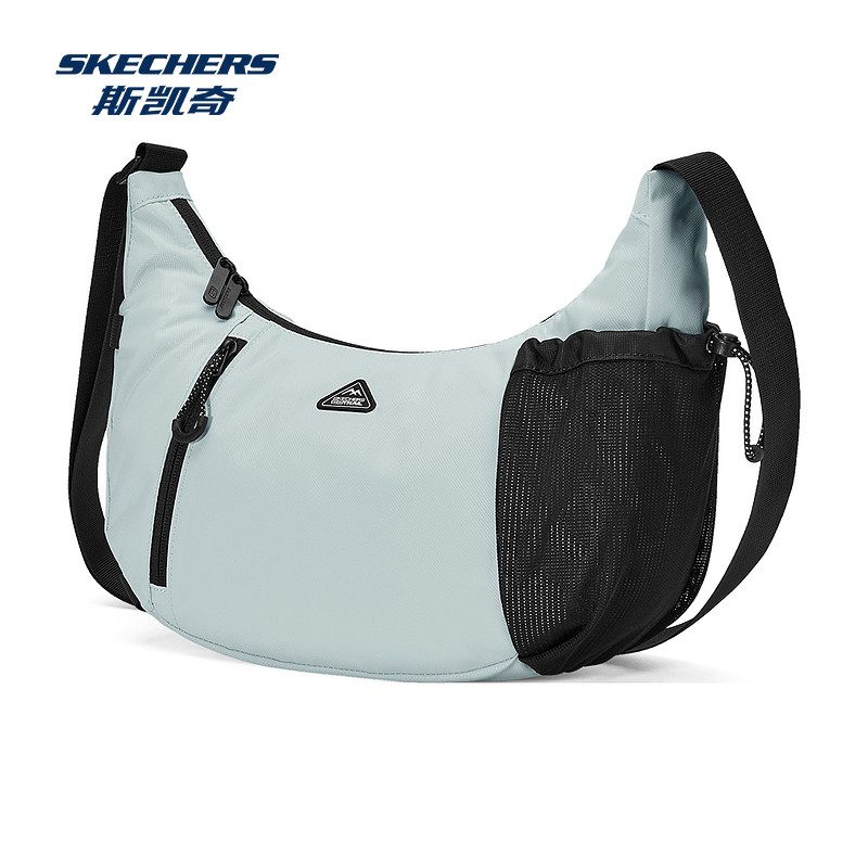 户外系列单肩斜挎包 流行月亮包型 防泼水面料 经典户外网布插袋,淘宝优惠券,粉丝福利购,淘宝优惠卷