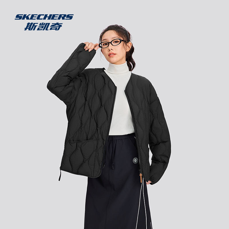 斯凯奇运动羽绒服冬季男女同款梭织短款羽绒外套防风保暖,淘宝优惠券,粉丝福利购,淘宝优惠卷