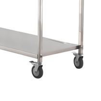 Commercial Dining Car Stainless Steel Dining Car Thickened Double Layer Small Cart Collection Dining Car Three Floors Restaurant Car Pushcart Manufacturer