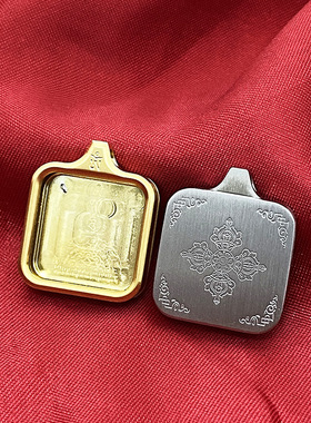 新款西藏藏式唐卡外壳小方形长方形盒子画盒不掉色钛钢高档精美潮