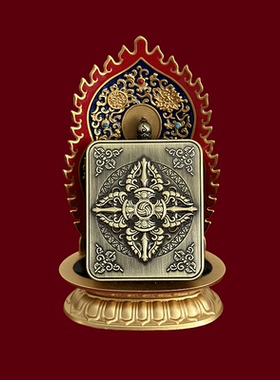 【防水款】新款古铜色唐卡外壳空盒嘎乌盒盒子高档精美吊坠挂件潮