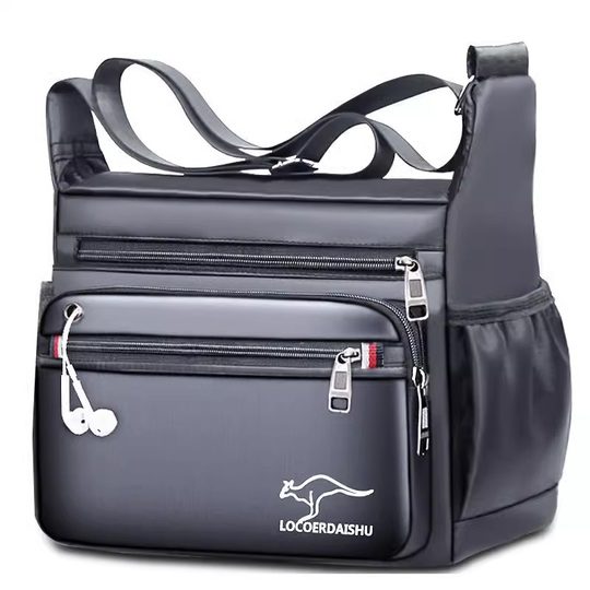 Large canvas bag men's bag wear-resistant construction site tool bag large size labor protection bag one shoulder crossbody bag large capacity travel bag