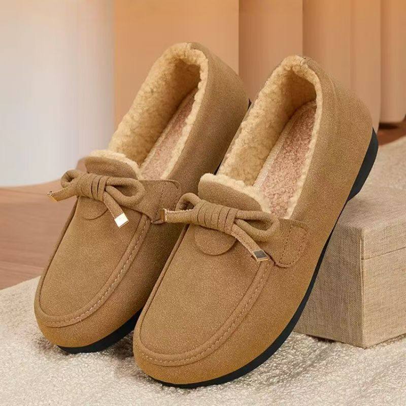 棉鞋女2025秋冬季豆豆鞋女加绒保暖休闲鞋平底懒人鞋一脚蹬女棉鞋,淘宝优惠券,粉丝福利购,淘宝优惠卷