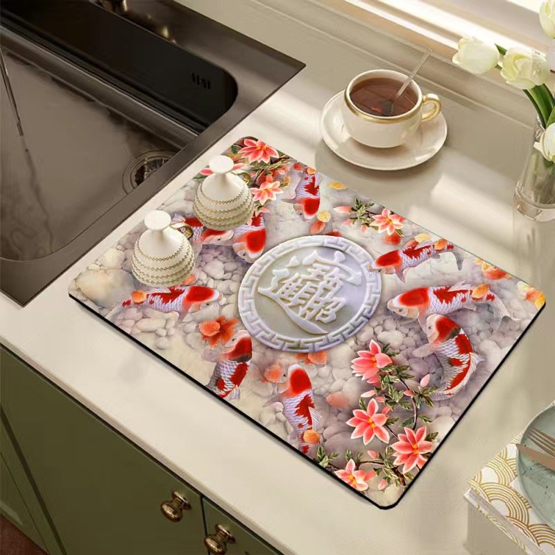 厨房吸水硅藻泥沥水垫门垫卧室厨卫客厅茶台垫地毯地垫,淘宝优惠券,粉丝福利购,淘宝优惠卷