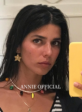 自制小众设计复古做旧手工捶打纹星星项链叠戴高级感镀18k金耳环