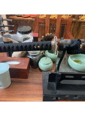 锻打刀剑淬火出品太阳一体硬宝剑冷兵器日式指挥刀工艺品未开刃