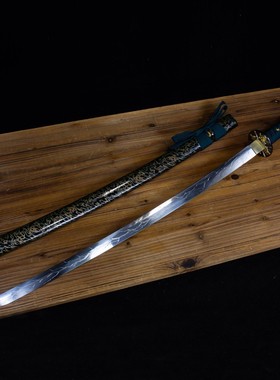 锻打刀剑手工锻打高锰钢日式居合刀影视宝剑Katana冷兵器未开刃