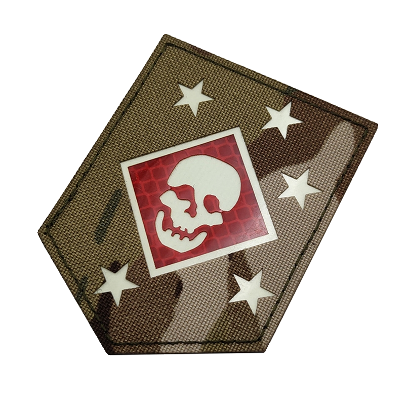 MARSOC马骚客臂章IR反光魔术贴徽章美国陆战队臂章夜光骷髅士气章 - 图3