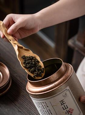 手工雕刻竹茶则茶叶勺茶匙茶铲