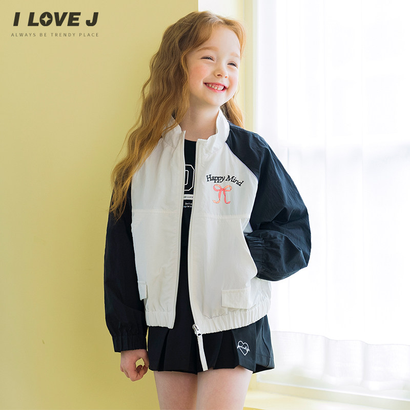 ILOVEJ韩国童装2026春季女童防风衣外套速干蝴蝶结上衣/JXSOU11,淘宝优惠券,粉丝福利购,淘宝优惠卷