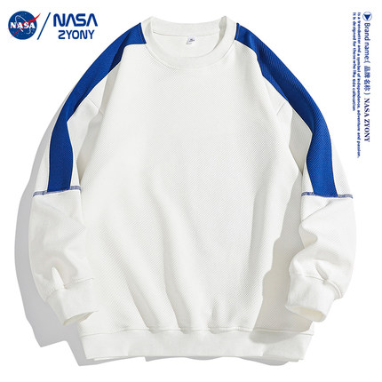 NASA联名卫衣男春秋款美式高街