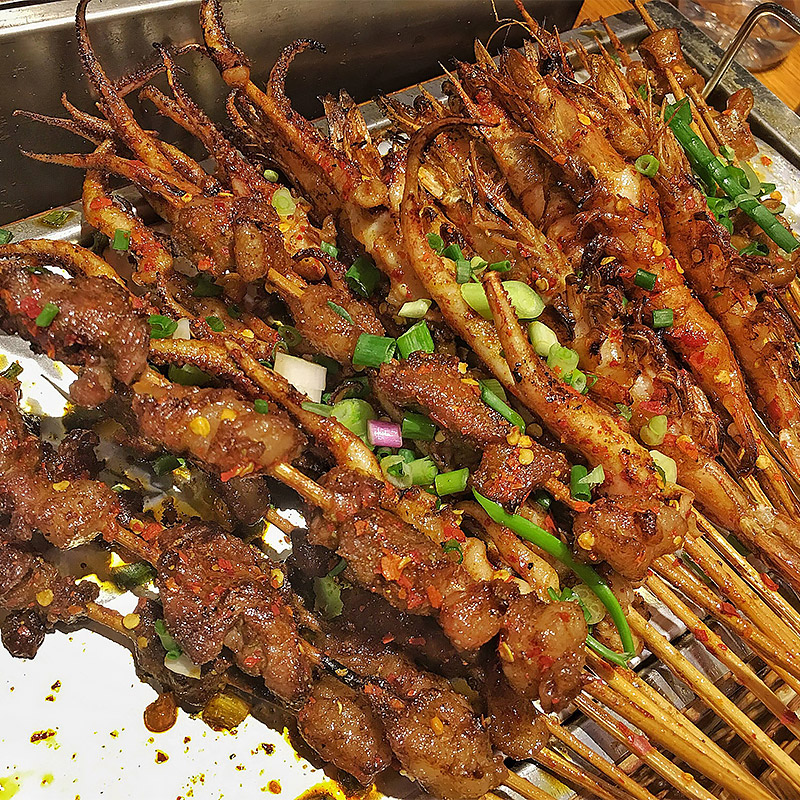 【南京顺丰】烧烤食材半成品羊肉串牛肉串烤串组合串串小串自选串 - 图1