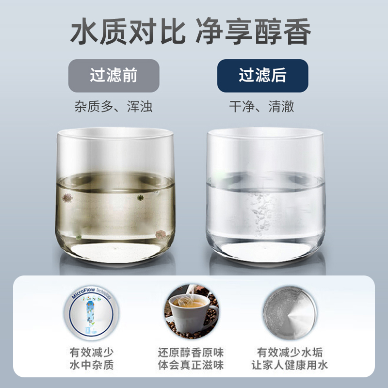 全自动咖啡机滤芯适配JURA优瑞通用除垢软化软水过滤器