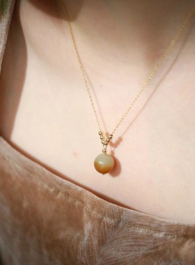 SUMOJEWEL《聚宝盆》新中式简约轻奢优雅精致且末糖玉项链