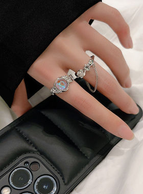 链条高级感开口食指ins