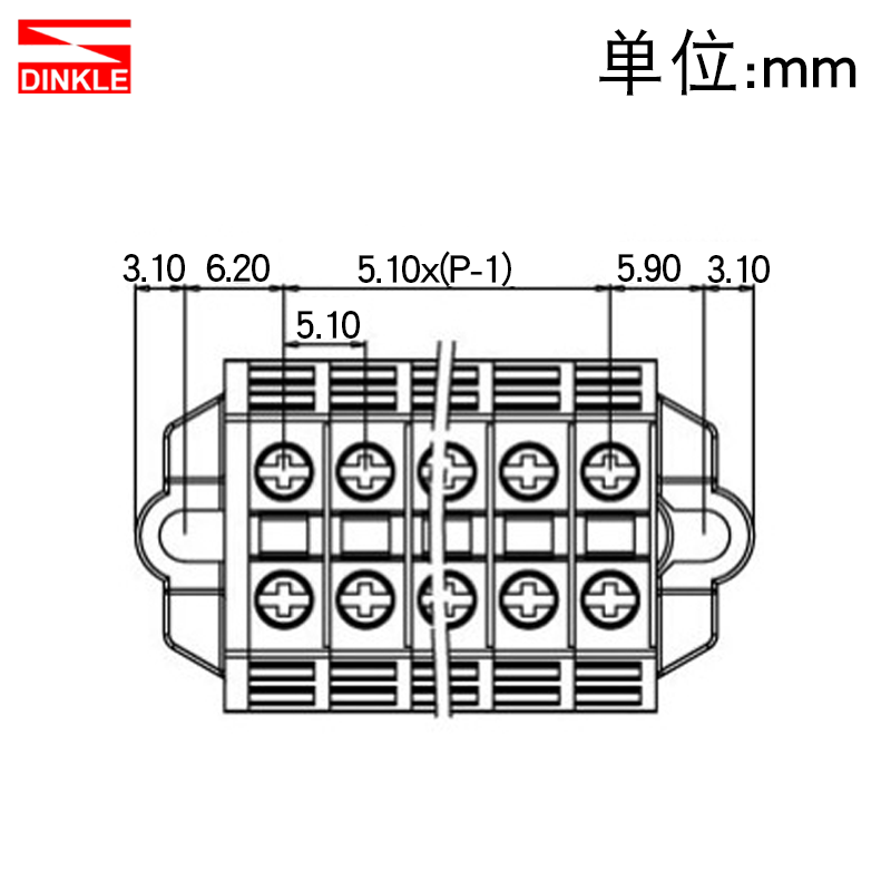 町洋PM2.5N面板式固定变压器微型接线端子5P 10P 20P组合型端子排