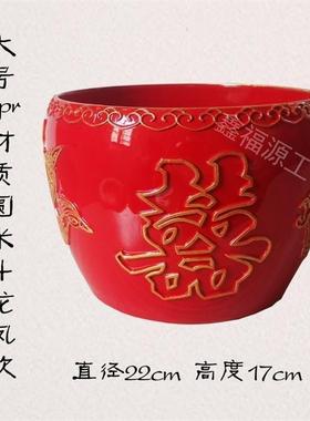 红斗圆米o斗米升子结婚订婚斗开业结婚订婚乔迁米斗木斗子孙桶