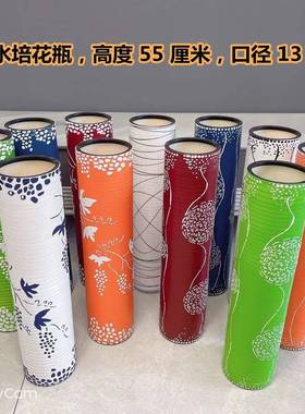 厅树脂花瓶仿水培瓶干花插花真落地大树客北欧简约装饰花脂器摆件