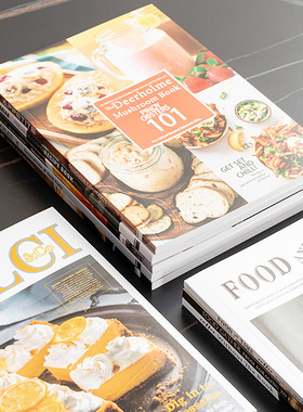 ins风创意咖啡美食杂志现代厨房西餐厅食谱拍照摆件