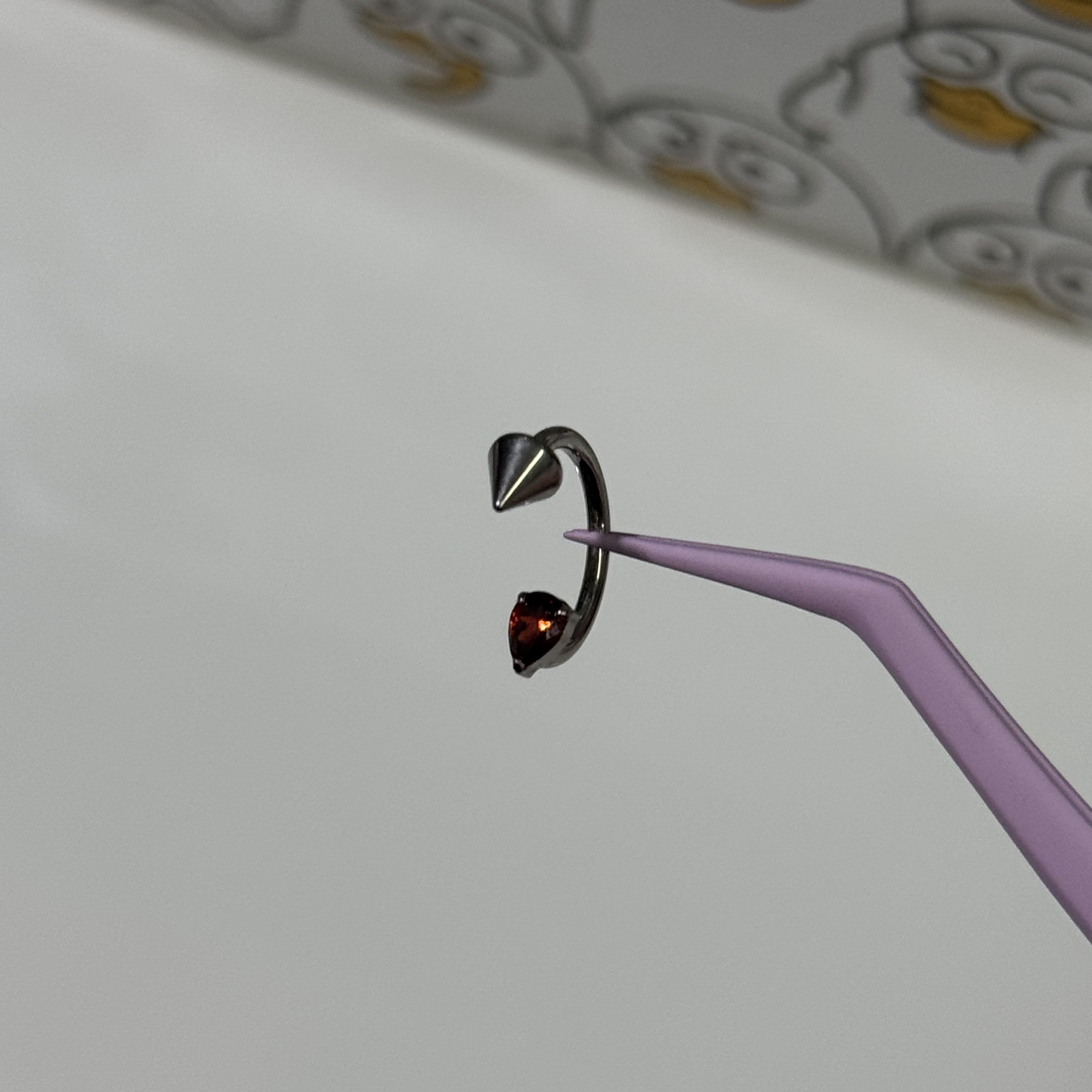 唇环钛合金马蹄环耳骨环耳环M0.9牙口内螺旋CZQY 10097,淘宝优惠券,粉丝福利购,淘宝优惠卷