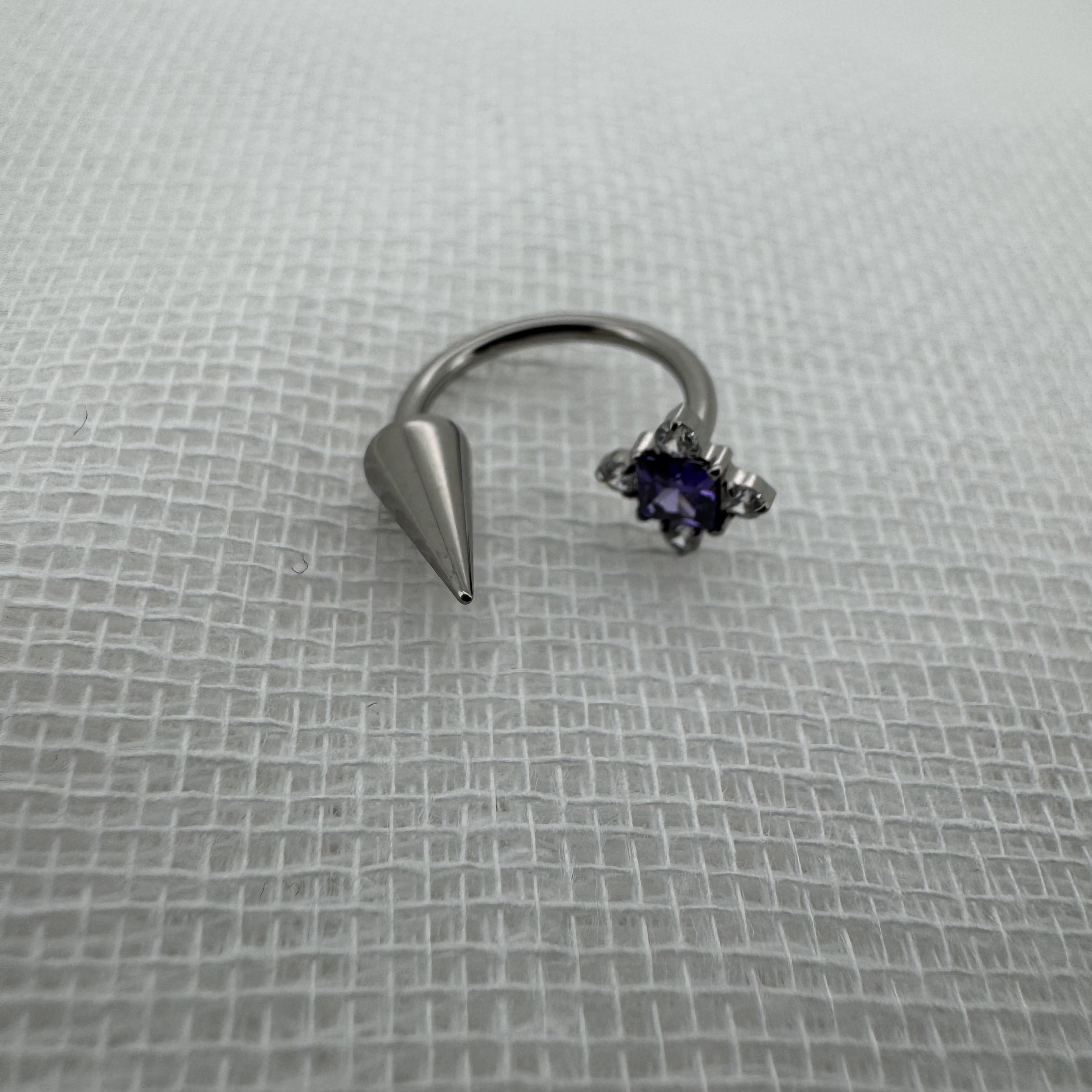 唇环钛合金马蹄环耳骨环耳环M0.9牙口内螺旋CZQY 100162,淘宝优惠券,粉丝福利购,淘宝优惠卷