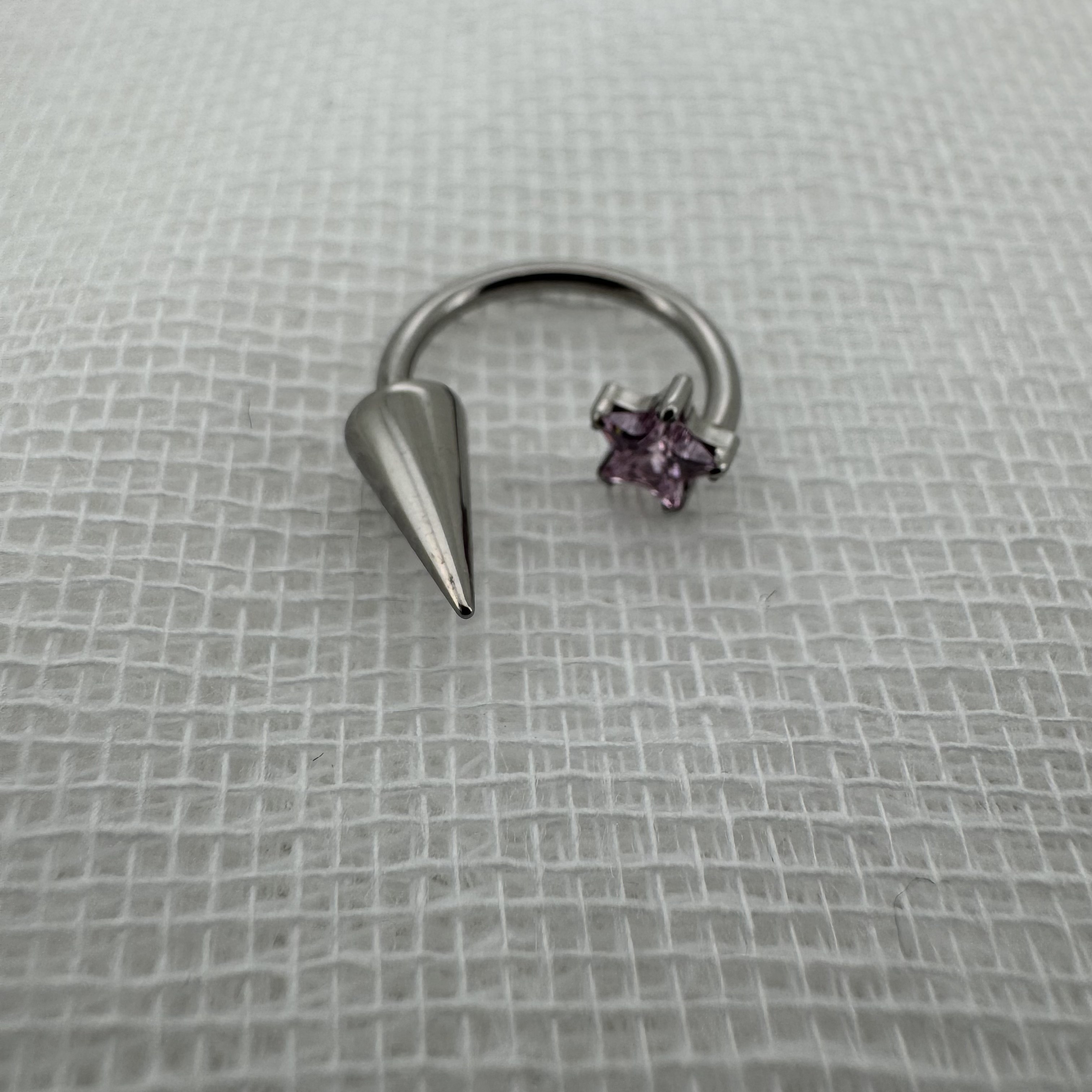 唇环钛合金马蹄环耳骨环耳环M0.9牙口内螺旋CZQY 100123,淘宝优惠券,粉丝福利购,淘宝优惠卷