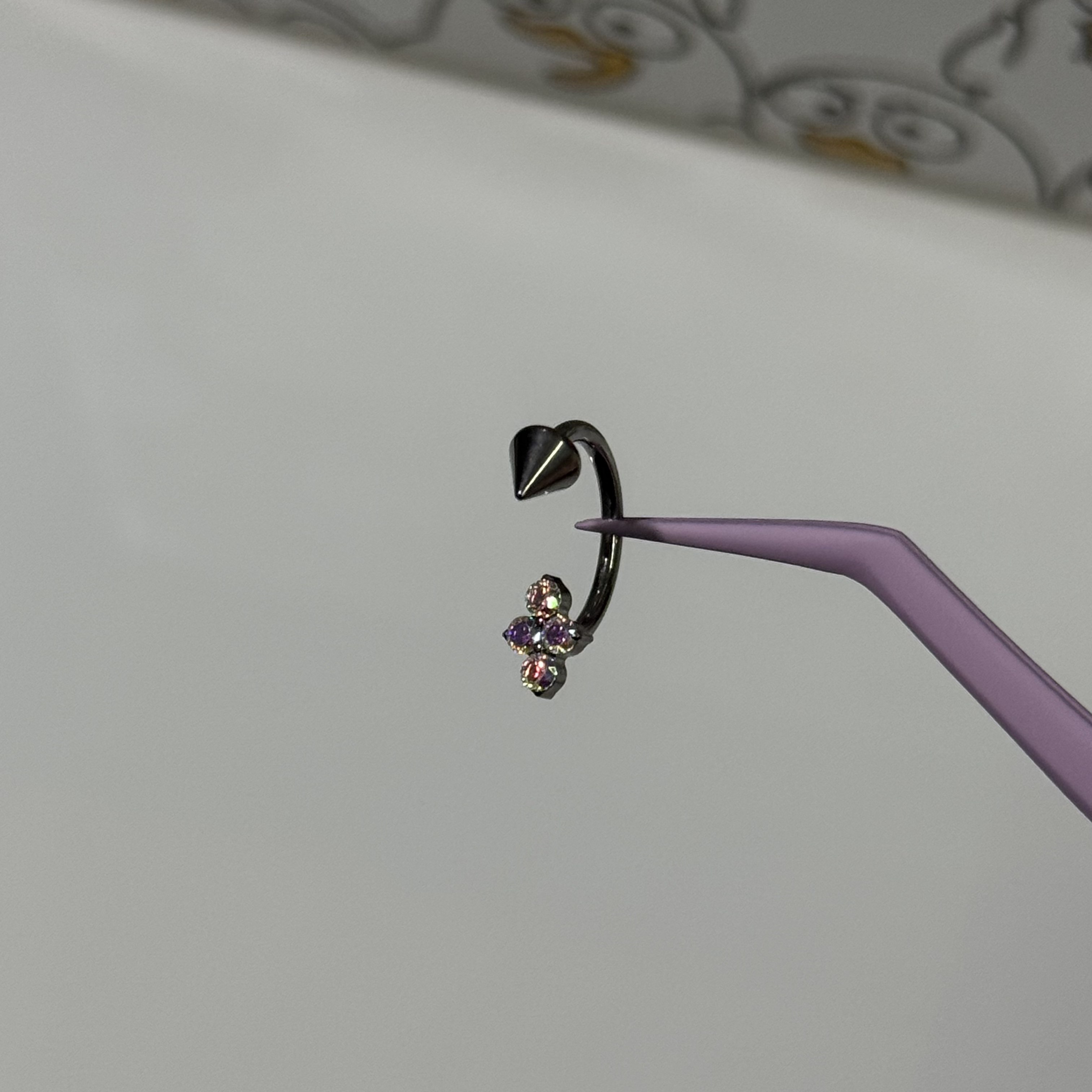 唇环钛合金马蹄环耳骨环耳环M0.9牙口内螺旋CZQY 100106,淘宝优惠券,粉丝福利购,淘宝优惠卷