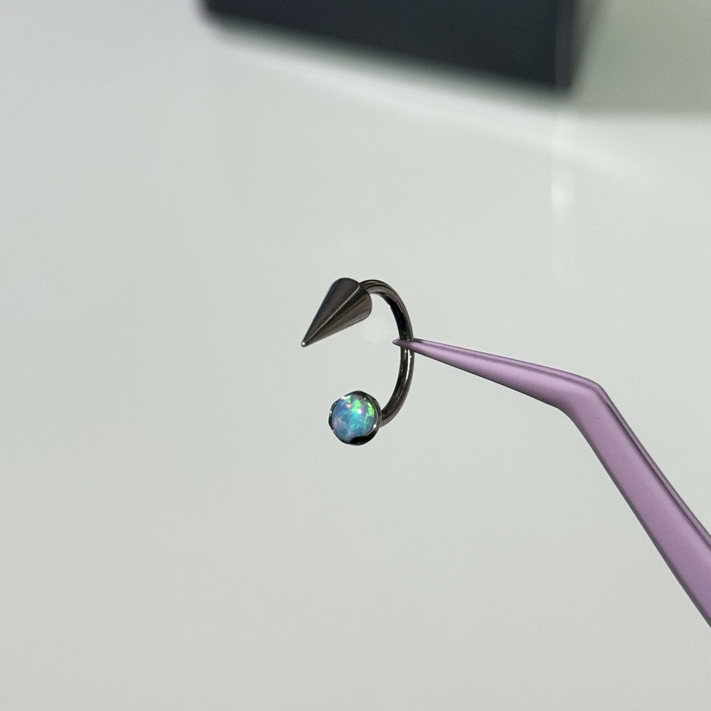 唇环钛合金马蹄环耳骨环耳环M0.9牙口内螺旋CZQY 100147,淘宝优惠券,粉丝福利购,淘宝优惠卷