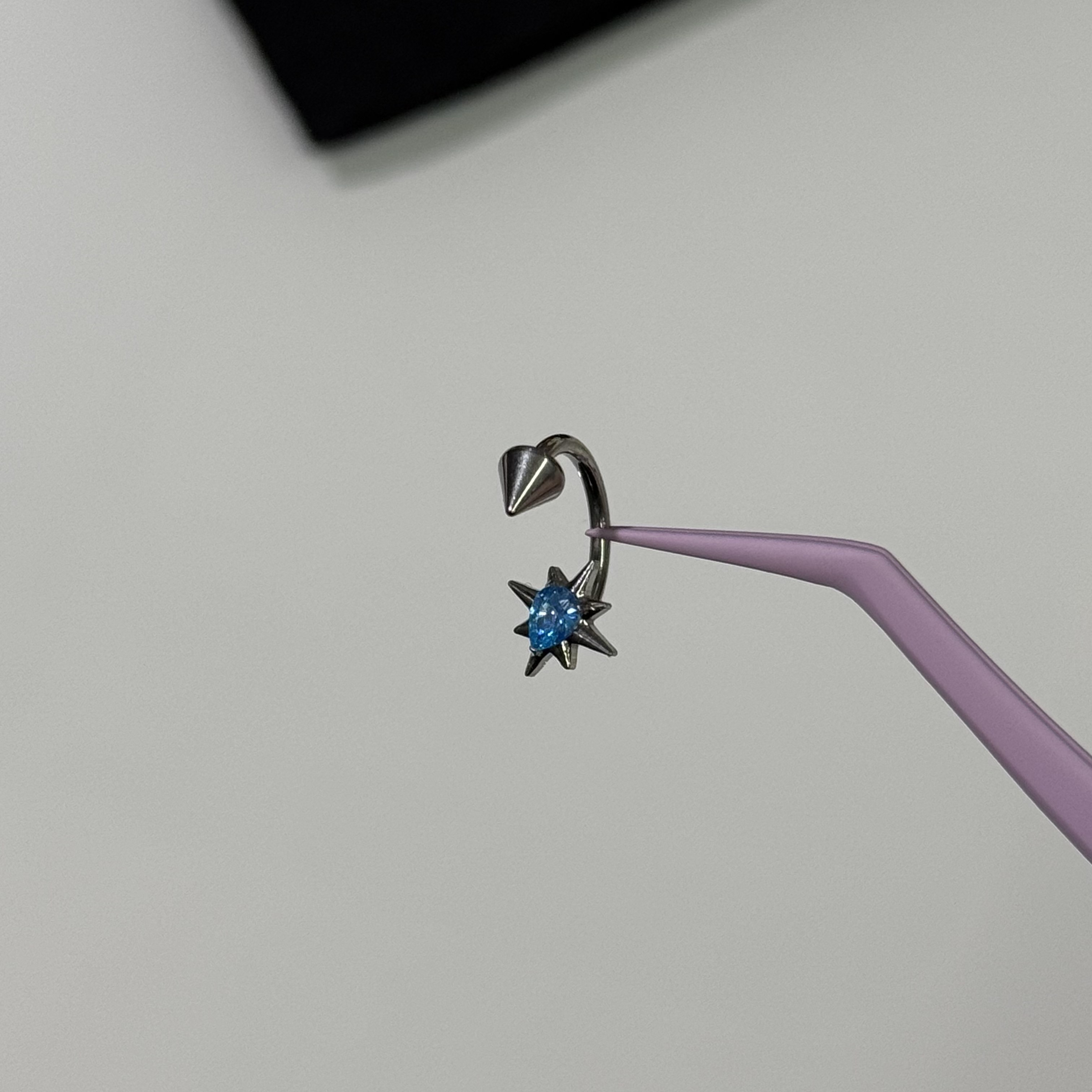 唇环钛合金马蹄环耳骨环耳环M0.9牙口内螺旋CZQY 10053,淘宝优惠券,粉丝福利购,淘宝优惠卷