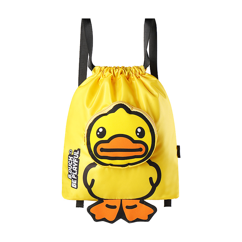 B.Duck儿童游泳包干湿分离防水收纳袋男女宝宝专用沙滩束口双肩包-图3