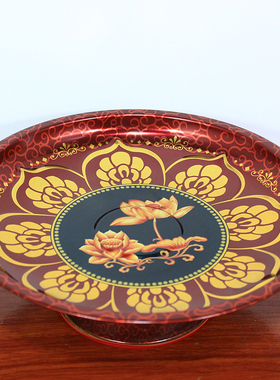 速发供果盘家用供供供盘佛前佛盘塑料合金陶瓷观音招财贡盘供奉水