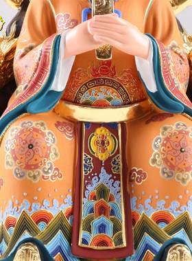 速发佛12/1纯英寸6铜彩绘贴金玉皇大母娘娘神像玉母 像