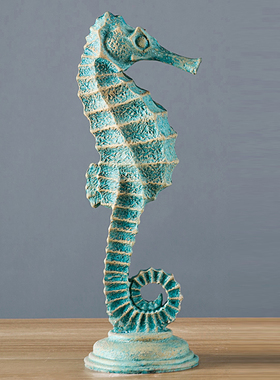 速发风格家居装饰品树脂贝壳客厅餐柜摆洋海设主题酒厅摆件