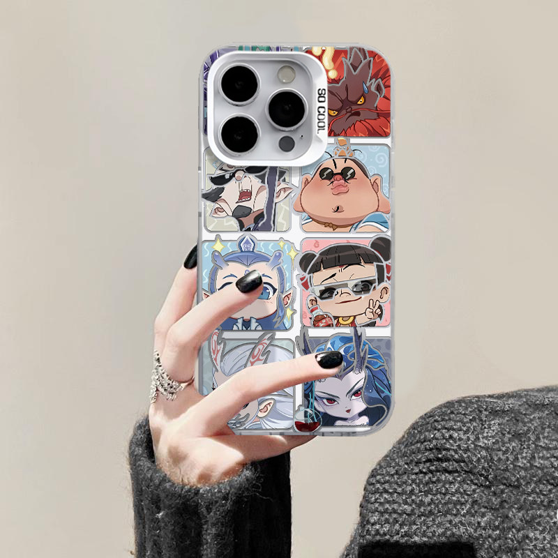 Q版哪吒合集手机壳适用苹果15promax敖光iphone16哪吒mate60pro敖丙k80申公豹14小米13华为pura70魔童闹海12